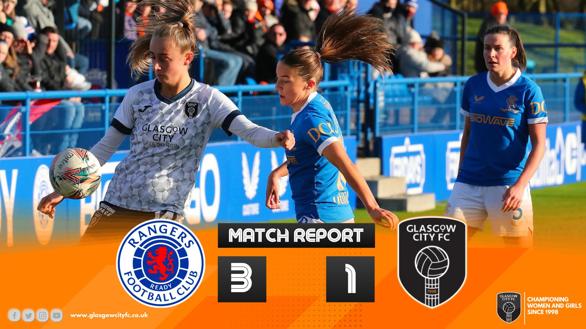 City frustrated as Rangers win top of the table clash – Glasgow City FC