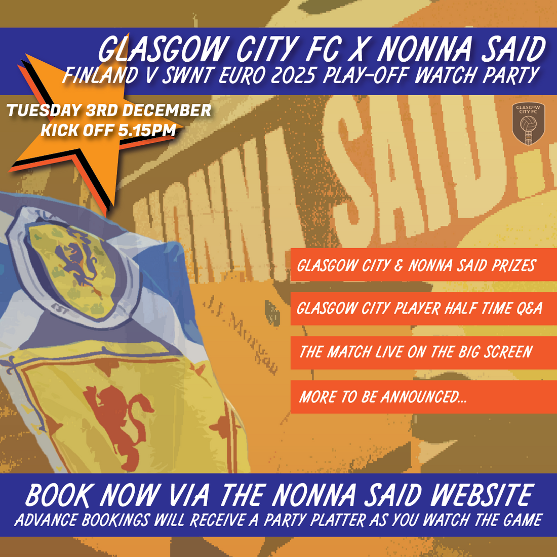 Glasgow City x Nonna Said - SWNT Watch Party