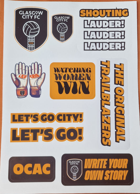 Sticker Sheet - Glasgow City FC